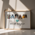 Kişiye Özel Mesajlı Kare Fotoğraf Çerçevesi - BABAM